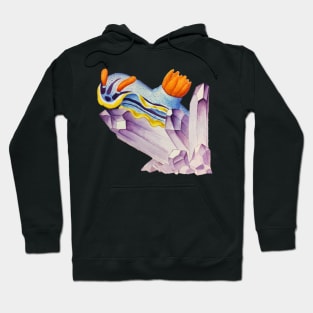 Nudibranch on a Crystal Hoodie